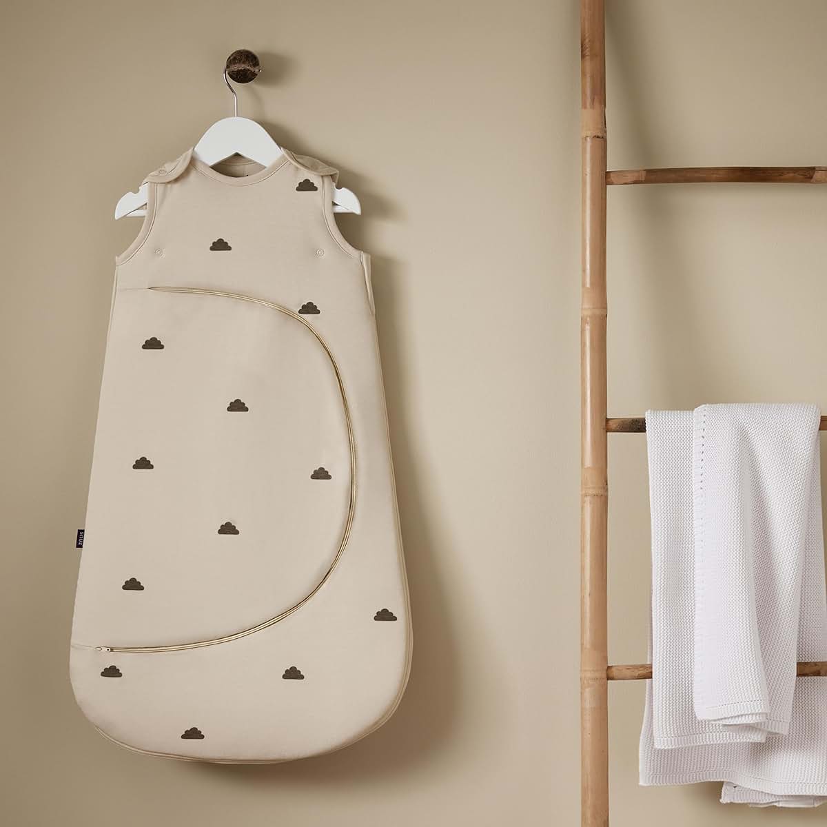 Snuz SnuzPouch Baby Sleep Sack, 1 TOG, Sand/Cloud, 0–6 Months (photo 2)