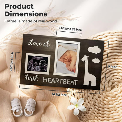 Bloom & Nest Giraffe Wooden Sonogram Picture Frame