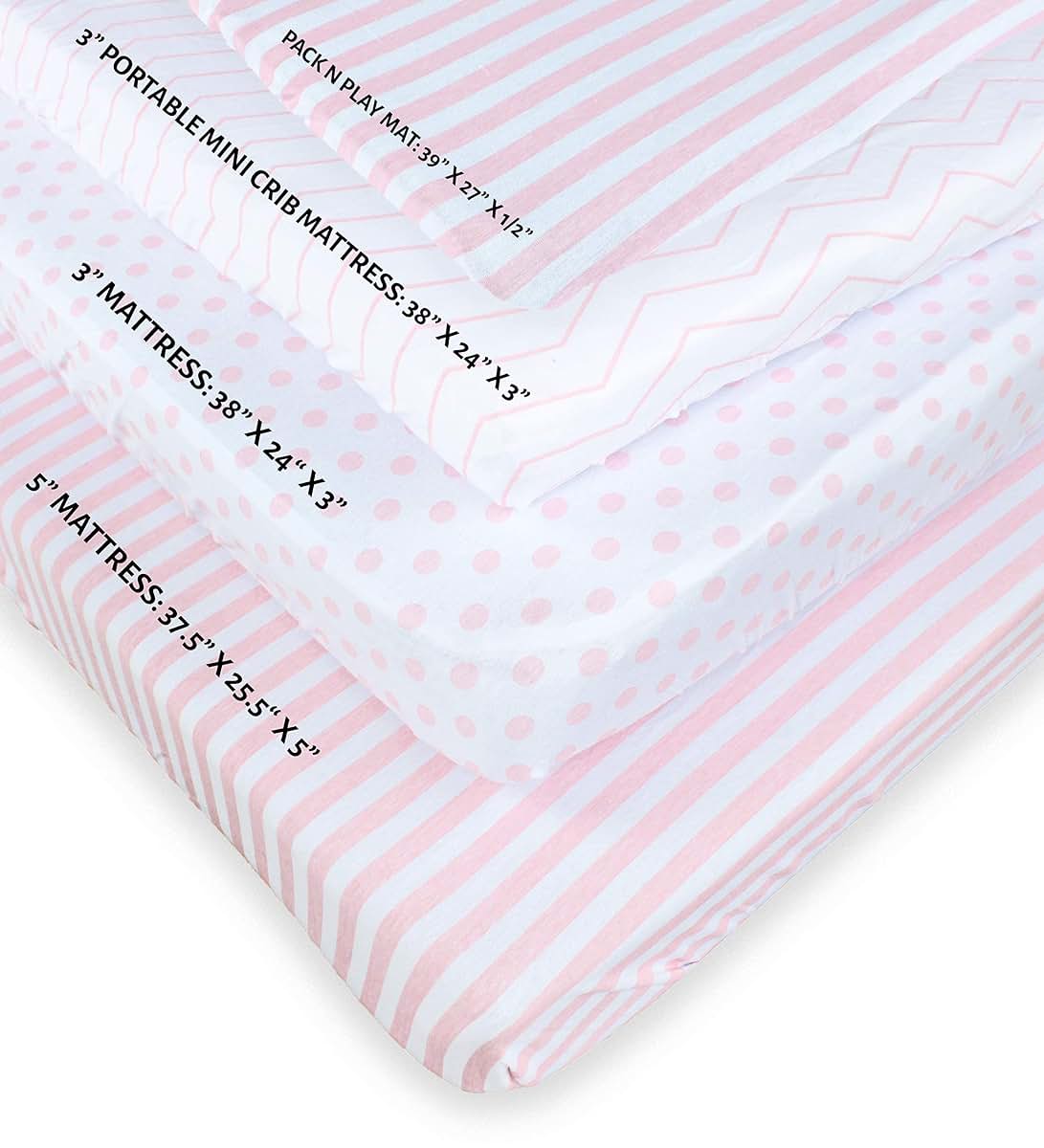 Nodnal Co. Fitted Mini Crib Sheet Set