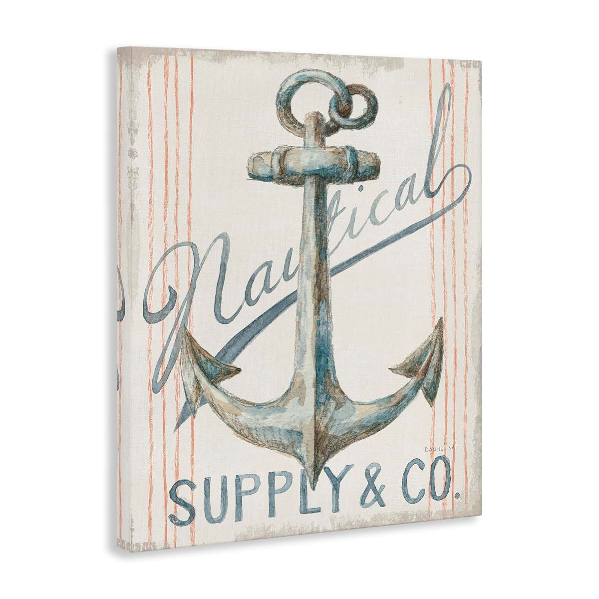 Stupell Industries Boat Anchor Nautical Canvas Art