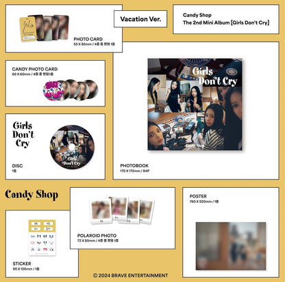 Dreamus Candy Shop Girls Don’t Cry Album Summer + Vacation 2 Version Full Set