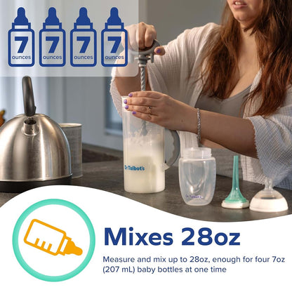Dr. Talbot's Formula Mixer - 32 oz Capacity with Expiration Dial and Dishwasher-Safe Design