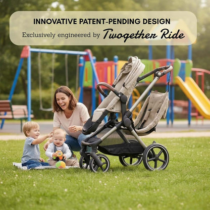 Twogether Ride Hammock Seat Attachment For Strollers - Sandstone (photo 2)