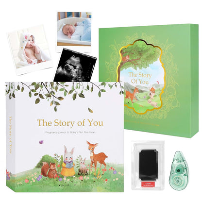 BabyOneStop Baby Memory Book With Removable Rings And Keepsake Journal