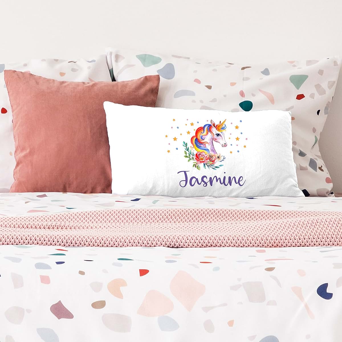 UNIQUE CUSTOM GIFTS Personalized Baby Pillowcase with Name, Custom Toddler Nursery Bedding (photo 3)