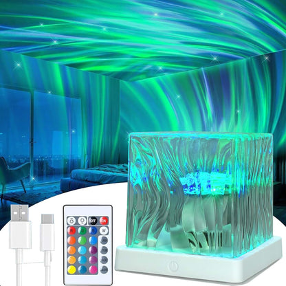 Northern Lights Galaxy Projector - 360 Degree Cube Ambient Light