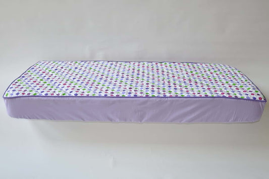 Bacati Botanical Purple Quilted Crib Fitted Sheet