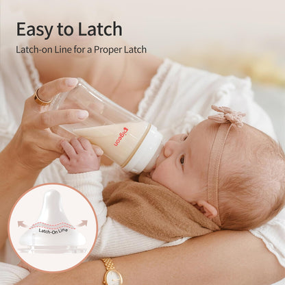 Pigeon Silicone Nipple with Latch-On Line