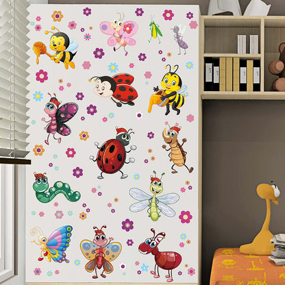 LiveGallery Cartoon Insect Wall Sticker Decals