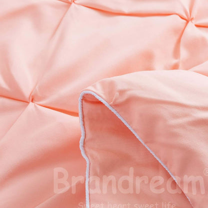 Girls' Crib Bedding Set with Ruffle Skirt and Pintuck Comforter - Jade Pink