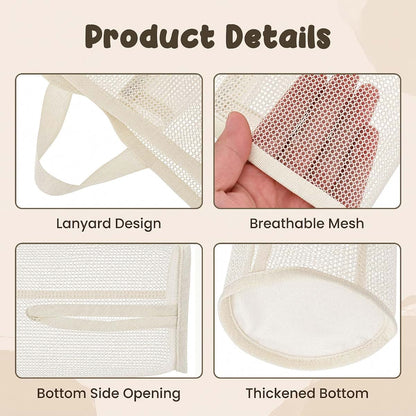SULIKJHUI Cat Wand Holder, Cat Toy Organizer 2 Pcs Wall Mounted Storage Bag (photo 3)