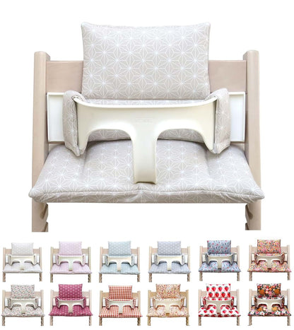 Blausberg Baby - Coated Cushion Set for Tripp Trapp High Chair of Stokke - Happy Star Beige - 100% Made in Germany, All (photo 2)