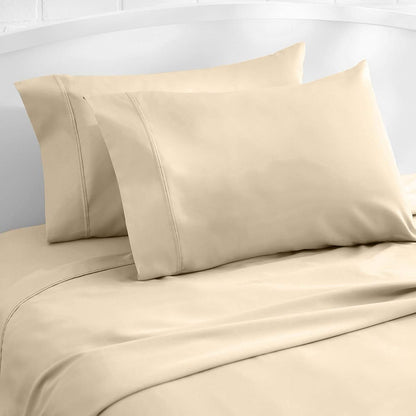 SKS Linen Toddler 600 TC Pillowcase (Ivory,2 Pack), 12x20 Pillowcase for Sleeping, Soft and Breathable 100% Egyptian