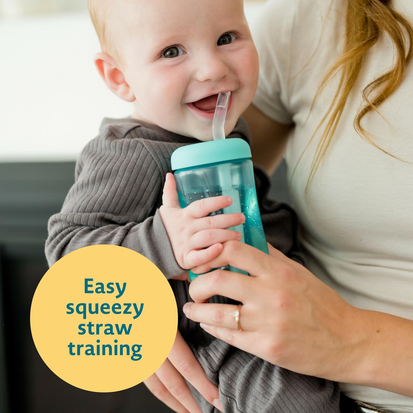 The First Years Squeeze & Sip Toddler Straw Cups 7oz 3pk