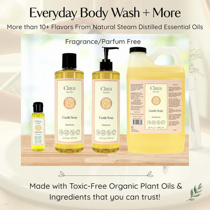 Claya Frankincense Liquid Castile Soap Travel Size
