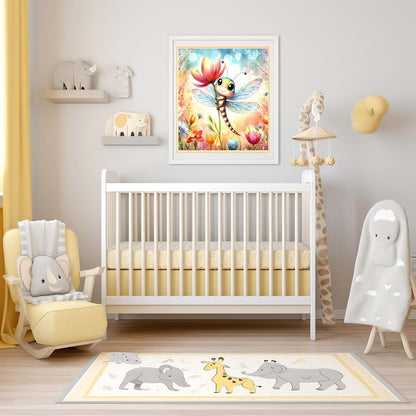 Generic Dragonflies Nursery Wall Art Prints, Set of 6, 8x10 Inch Unframed