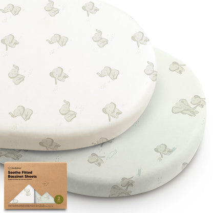KeaBabies Organic Bassinet Sheets 2-Pack