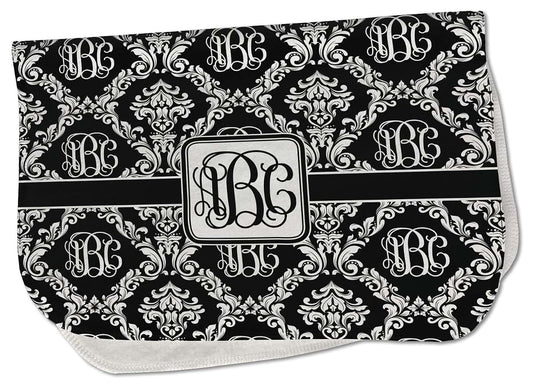 Baby Milano Personalized Monogrammed Damask Burp Cloth