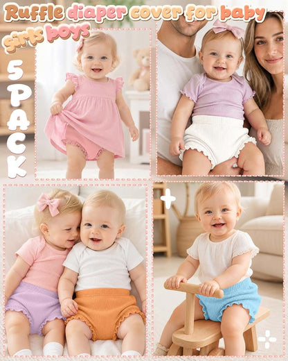 Yooo's Vivi Baby Girls Cotton Bloomers 5-Pack (photo 2)