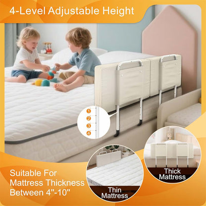 Goodleben Adjustable Bed Rail For Toddlers, 4 Pack