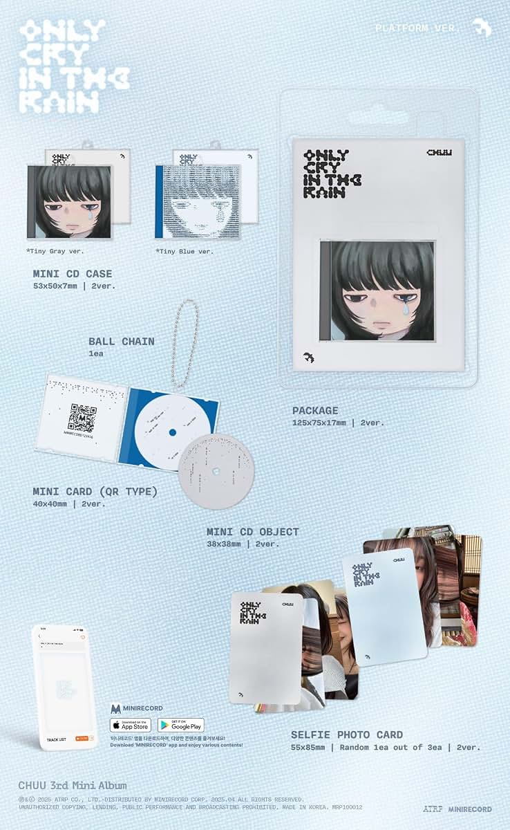 ksendy-us CHUU Only cry in the rain [Platform Ver.] 3rd Mini Album (2 Ver Set) (photo 2)
