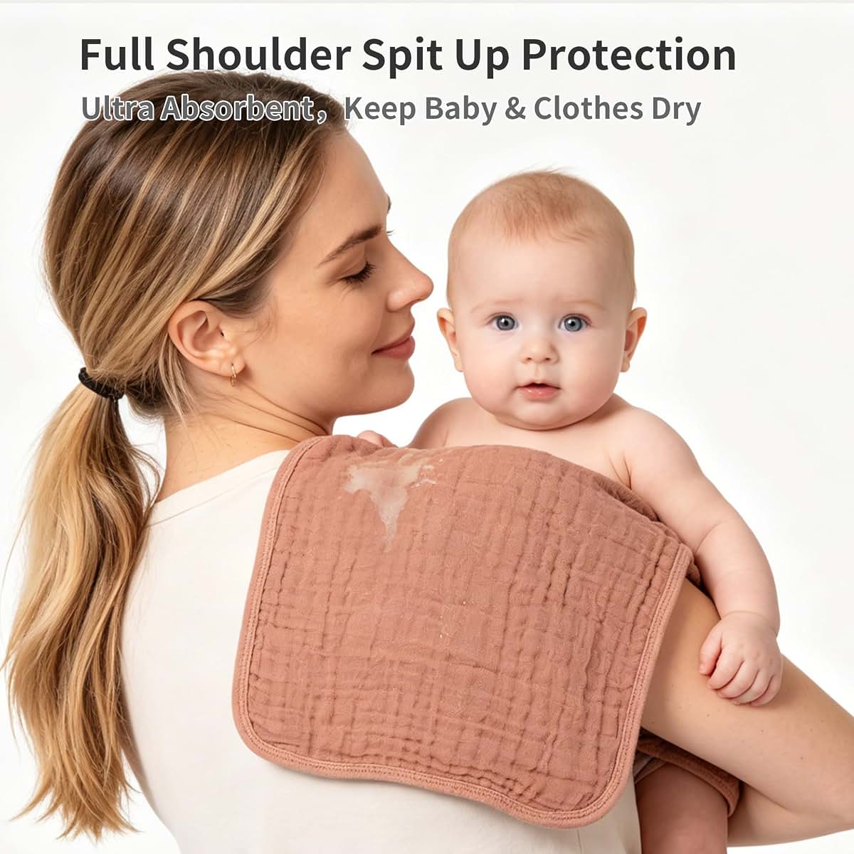 Cottonsong Newborn Pure Cotton Burp Cloth Gift Set
