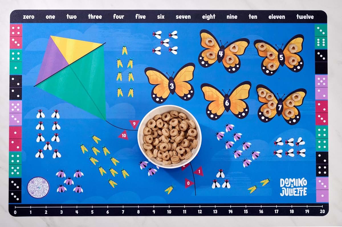 Domino and Juliette Set of 3 Educational Placemats (photo 3)