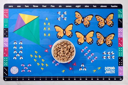 Domino and Juliette Set of 3 Educational Placemats (photo 3)