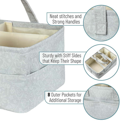 Mr. Pen Baby Diaper Organizer - Cute Pattern, Portable