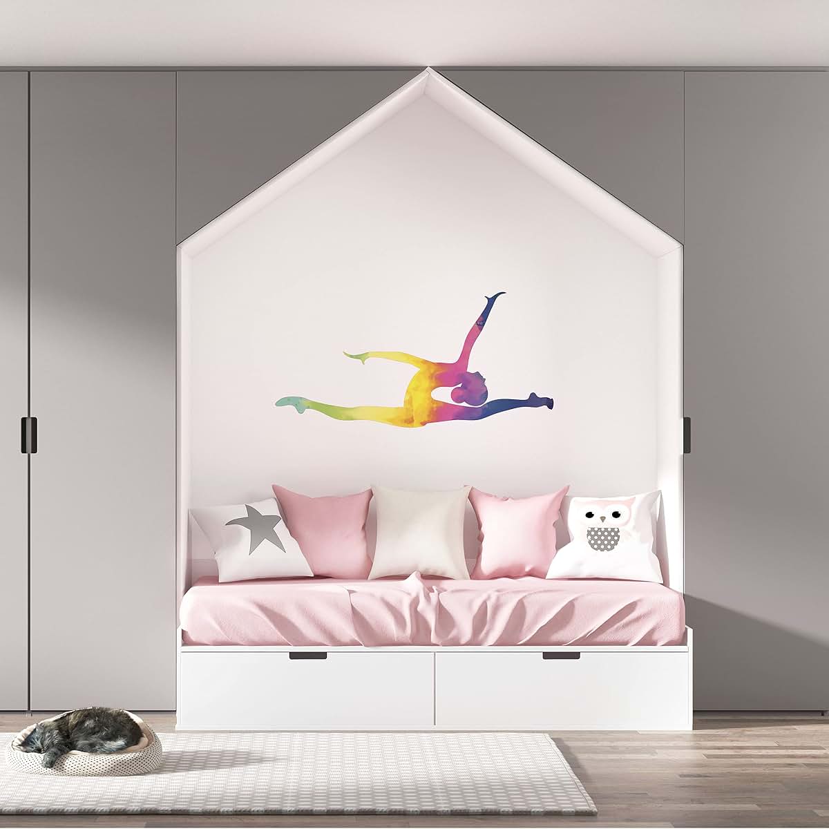 DS Inspirational Decals Rhythmic Gymnastics Wall Decal Sticker