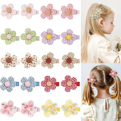 24Pcs Toddler Flower Hair Clips for Girls 1.5 Inch Baby Cute Floral Hairpins