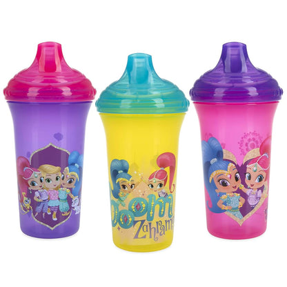 Nuby No Spill Easy Sippy Cups Set - Vari-Flo Valve for Transitioning Drinkware