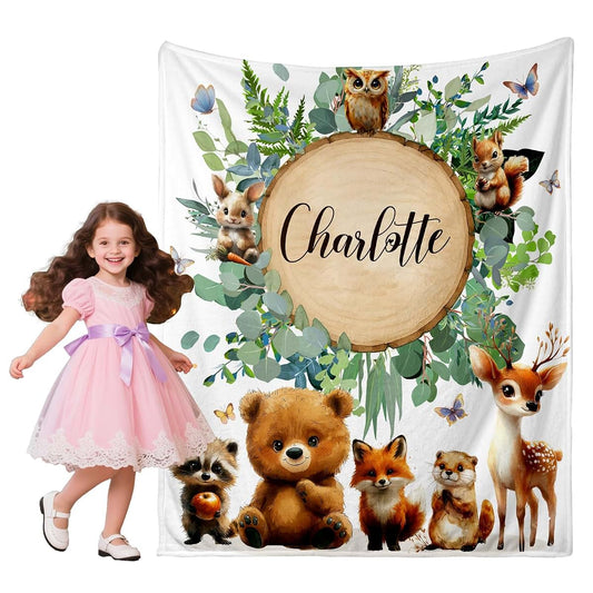 Frrahmen Custom Blankets for Boys Girls, Personalized First Day of School Blankets for Daughter, Perfect for Newborn