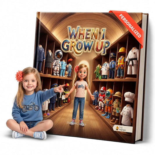 Tiny Mango Personalized When I Grow Up Career Story Book for Kids