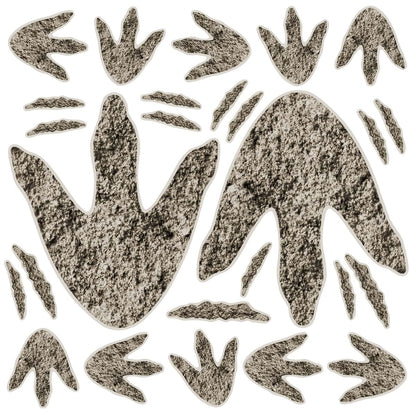Dinosaur Footprint Floor and Wall Decals for Party Decoration