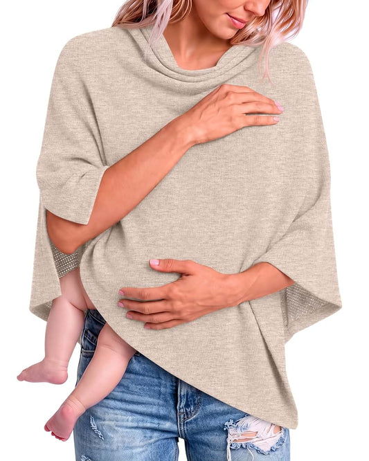 SteloVibe Nursing Cover for Breastfeeding in Beige
