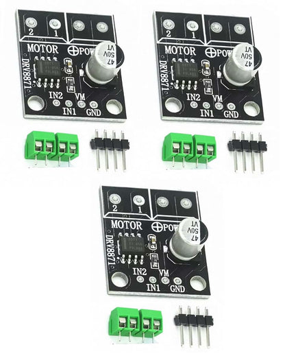 Tictocstore DRV8871 H-Bridge DC Motor Driver Module, 3-Piece Set