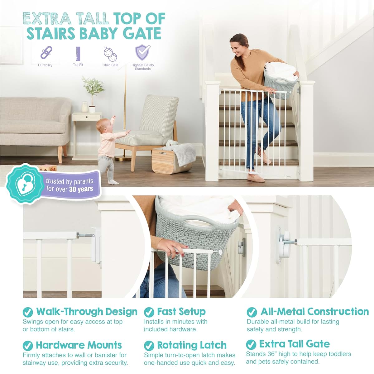 Regalo Extra Tall Baby Gate