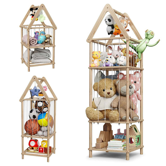JoyVi Stuffed Animal Storage Corner With Adjustable Heights