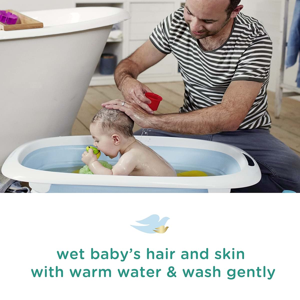 Baby Dove Fragrance Free Moisture Baby Wash, Sensitive Skin, 20 oz