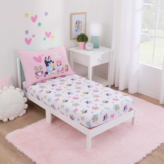 NoJo Bluey Best Day Ever 2-Piece Toddler Sheet Set