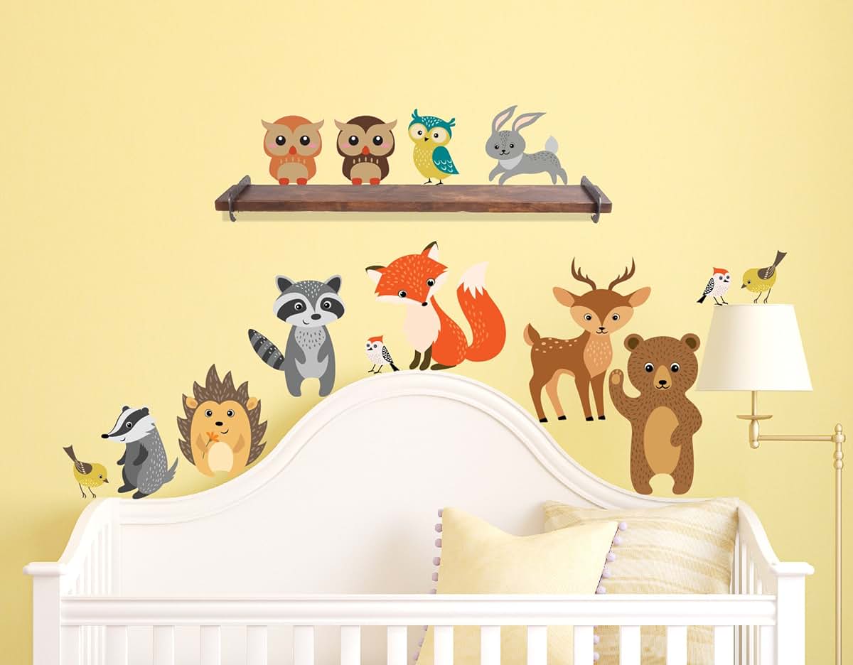 Innovative Stencils Forest Animals Wall Decals Peel And Stick