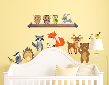 Innovative Stencils Forest Animals Wall Decals Peel And Stick