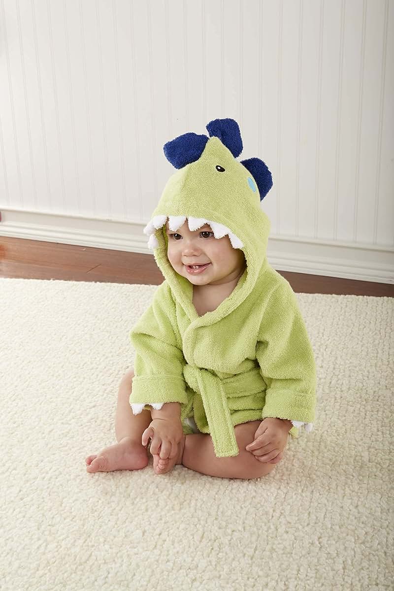Baby Aspen Hooded Cotton Towel Robe for Babies 0-9 Months