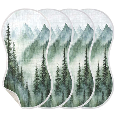 Kigai Muslin Cotton Curved Burp Cloths