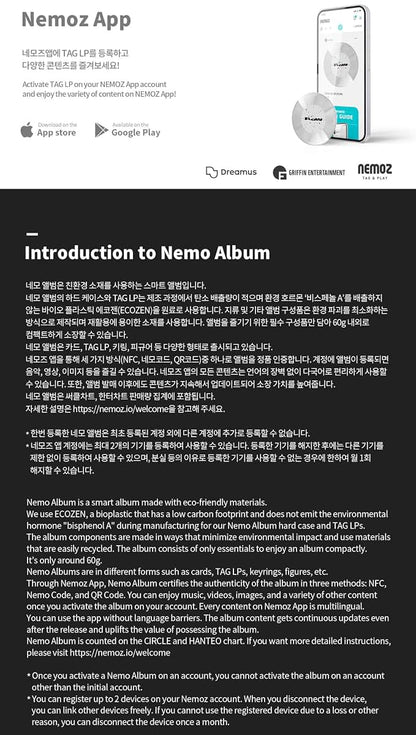 DREAMUS FLOW Onew (SHINee) Album [C ver. (NEMO ver.)]+Pre Order Benefits+BolsVos K-POP Inspired Freebies (3rd Mini