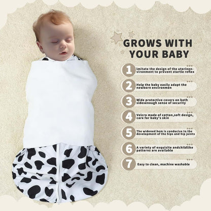Guntail 3-Way Adjustable Wearable Sleep Sack Swaddle
