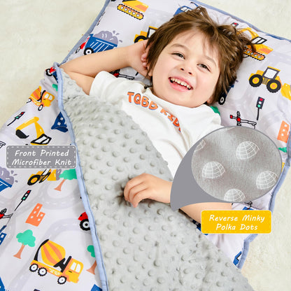 Lasoftan Toddler Nap Mat with Pillow