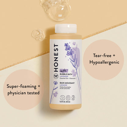 Honest Company Foaming Bubble Bath, Lavender Calm Scent