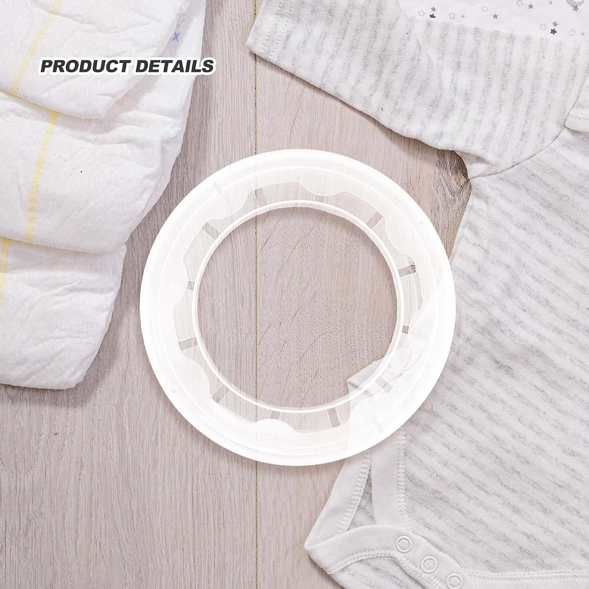 BabyOneStop Nulylu 2pcs Diaper Pail Liner Ring Compatible For Genie Diaper Pails